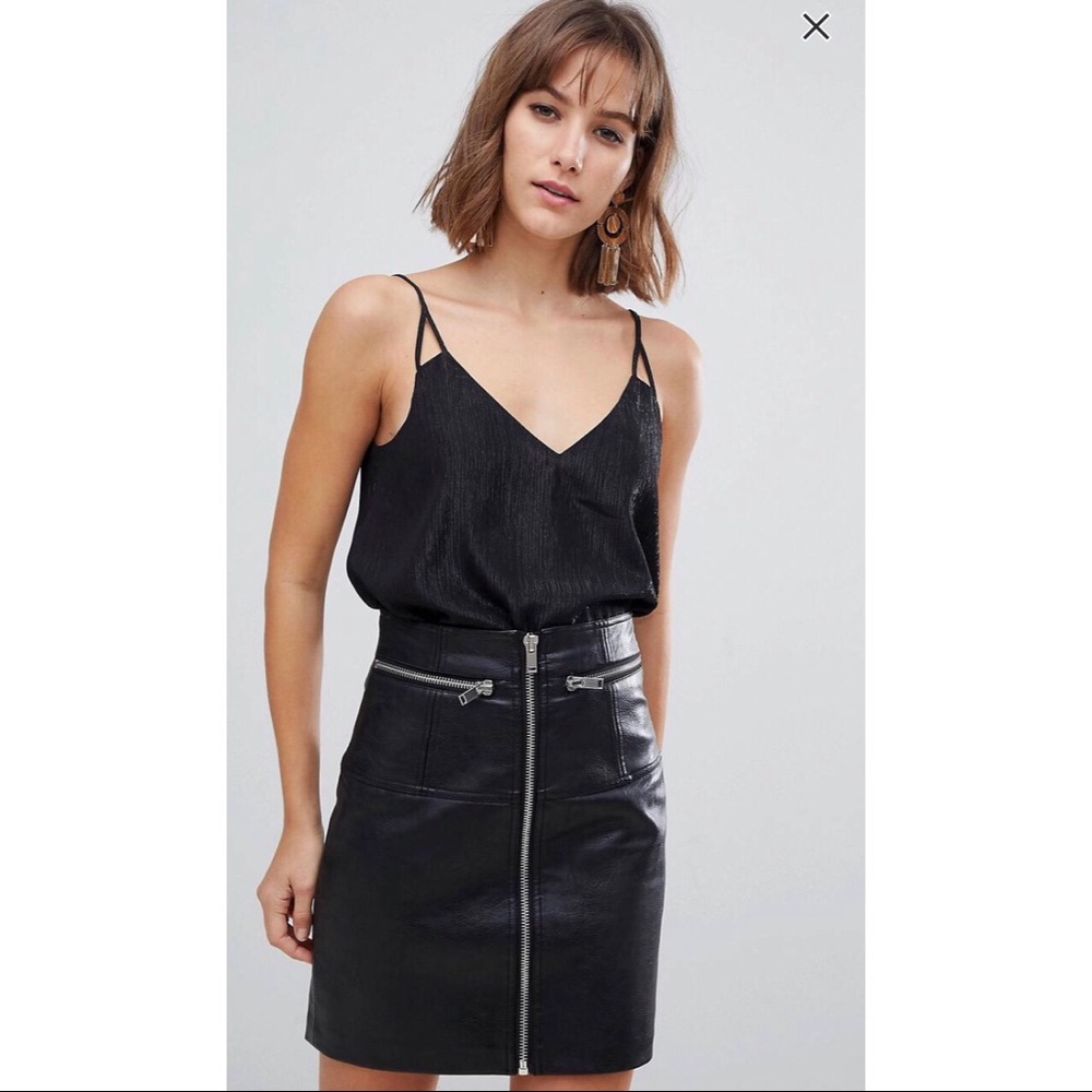 River Island Cami Top  in Black